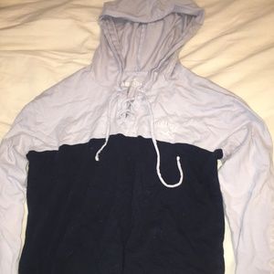 color block hoodie